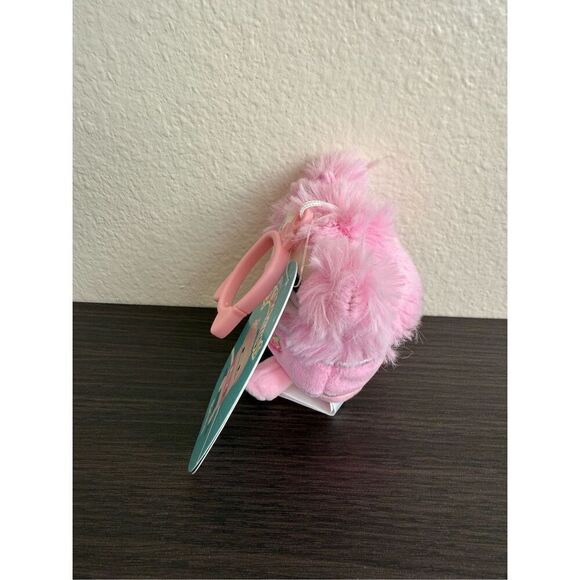 Squishmallows Brina The Bigfoot Strawberry Milk 3" Clip-On Keychain - Picture 4 of 5